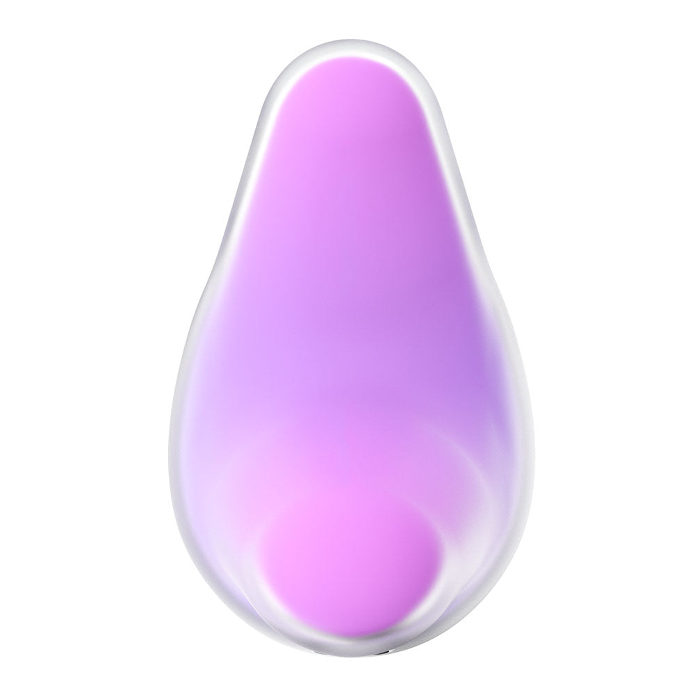 Satisfyer Mermaid Vibes - Violet/Pink - Violet/Pink USB Rechargeable Air Pulse Stimulator close-up image.