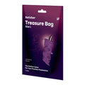 Satisfyer Treasure Bag Large - Violet - Violet Large Toy Storage Bag packaging with soft material and discreet design.