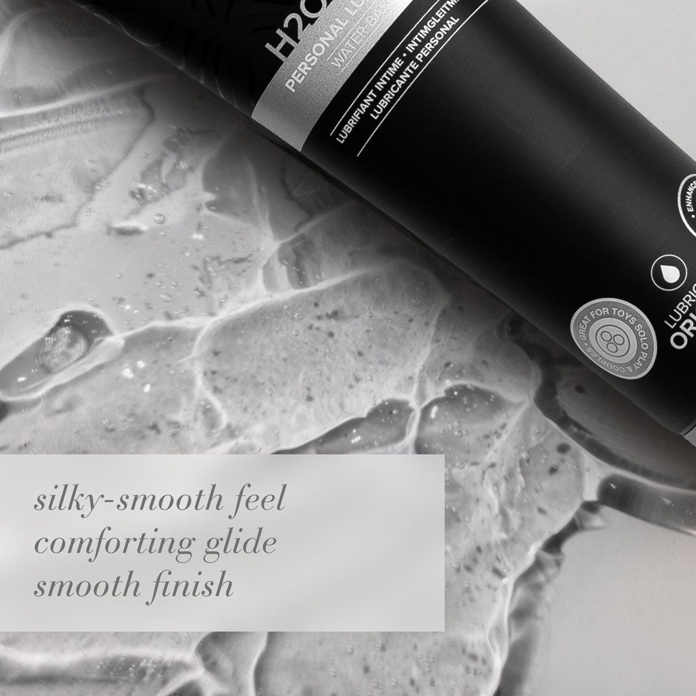 JO H2O Gel Original Lube - 120 mL - Thick Water Based Lubricant - 120 ml Tube on a silky-smooth surface for a comforting glide.