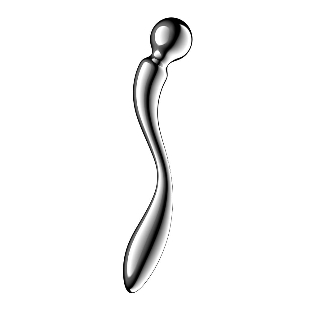 Satisfyer Star Force 2 -  Steel 22 cm Dildo with smooth ergonomic shape and rounded sphere for intense pleasure.