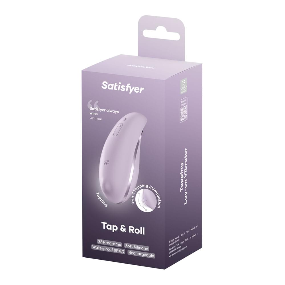 Satisfyer Tap & Roll - Violet USB Rechargeable Tapping & Rolling Stimulator