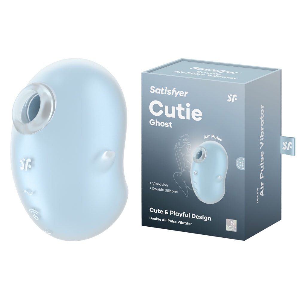 Satisfyer Cutie Ghost -  -  USB Rechargeable Air Pulse Stimulator with double silicone design and air pulse technology.