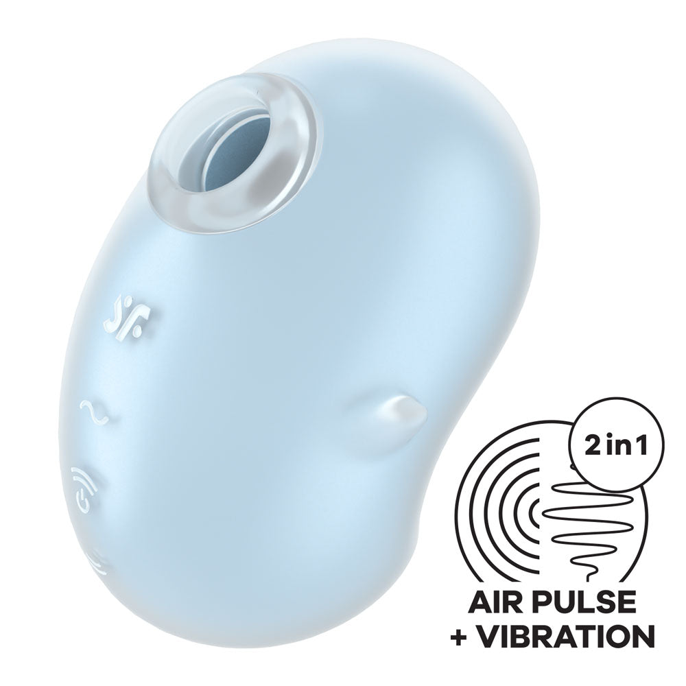 Satisfyer Cutie Ghost -  -  USB Rechargeable Air Pulse Stimulator with air pulse and vibration features.
