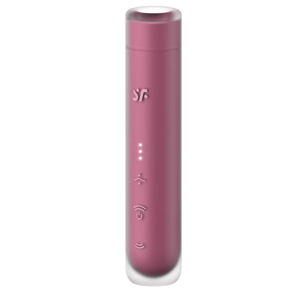 Satisfyer First Kiss - USB Rechargeable Air Pulse Stimulator in soft pink, perfect for intimate essentials for her.