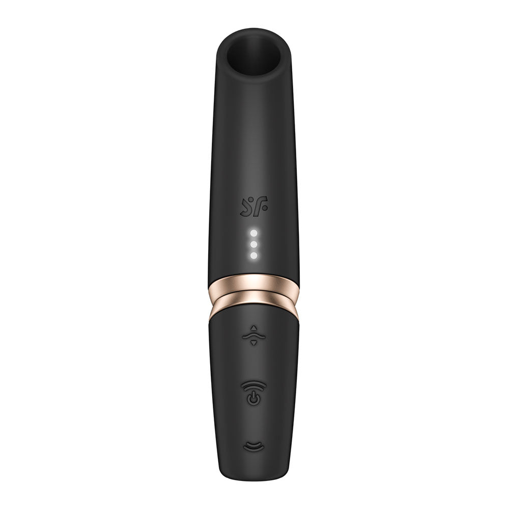 Satisfyer Perfect Kiss -  USB Rechargeable Air Pulse Stimulator with sleek design for intimate essentials for her.