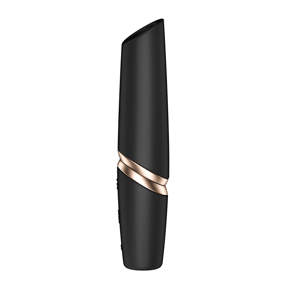 Satisfyer Perfect Kiss -  USB Rechargeable Air Pulse Stimulator sleek black design for intimate essentials for her