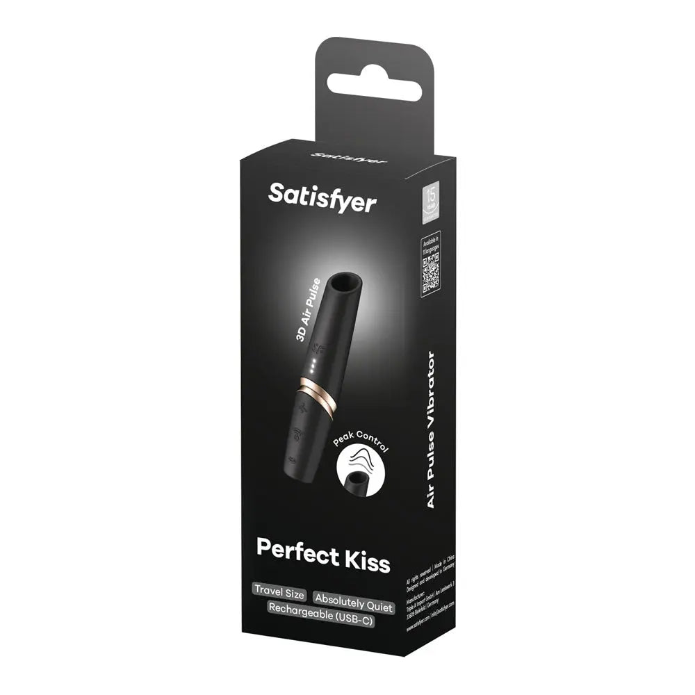 Satisfyer Perfect Kiss -  USB Rechargeable Air Pulse Stimulator Satisfyer Discreet Intimate Essentials.