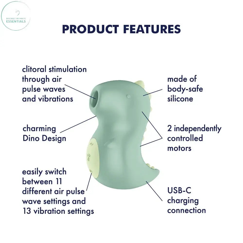 Satisfyer Din-OOOH - Mint  USB Rechargeable Air Pulse Stimulator Satisfyer Discreet Intimate Essentials.