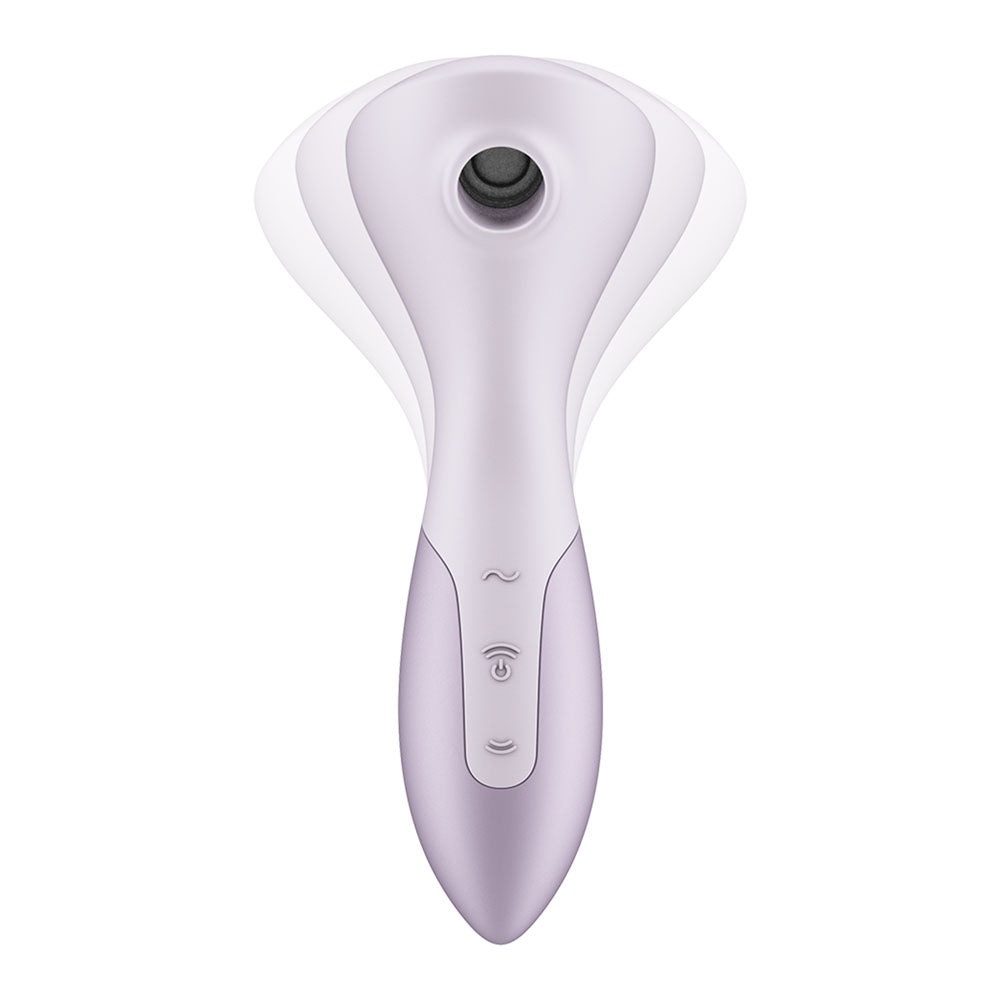 Satisfyer Wand-erful - Violet 15.8 cm USB Rechargeable Air Pulse Massage Wand for intimate essentials for her.
