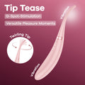 Satisfyer Tip Tease - Rose - Rose USB Rechargeable Vibrator with Twirling Tip for G-spot stimulation and versatile pleasure moments.