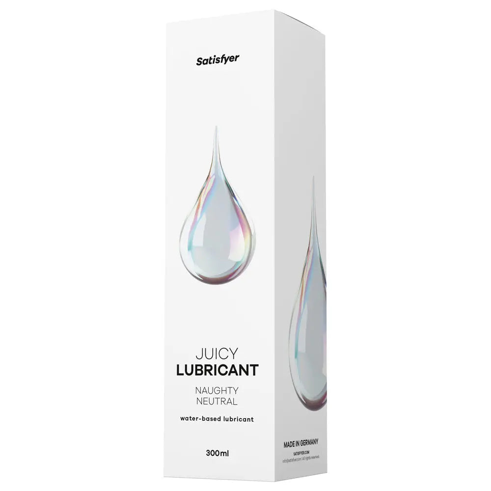 Satisfyer Juicy Lubricant 300 ml Naughty Neutral - Unscented Water Based Lubricant - 300 ml Bottle Satisfyer Discreet Intimate Essentials.