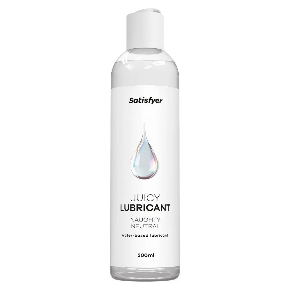 Satisfyer Juicy Lubricant 300 ml Naughty Neutral - Unscented Water Based Lubricant - 300 ml Bottle Satisfyer Discreet Intimate Essentials.