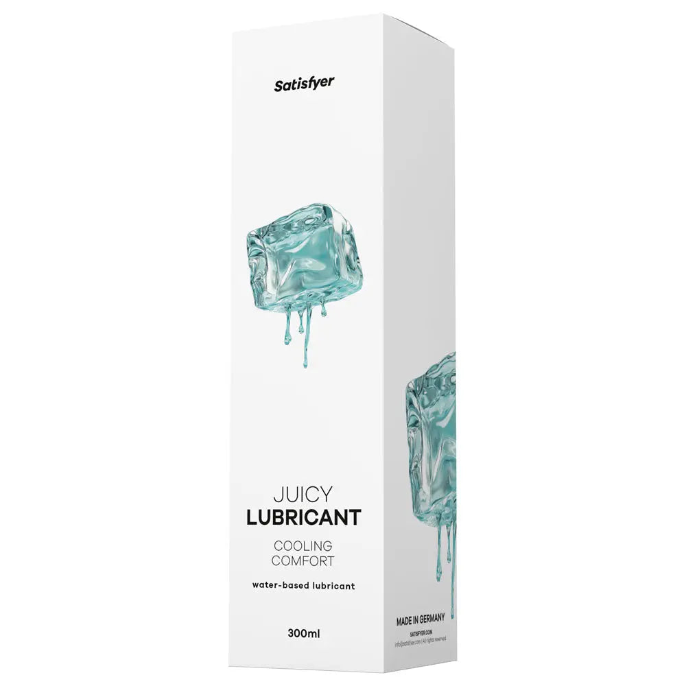 Satisfyer Juicy Lubricant 300 ml Cooling Comfort - Cooling Water Based Lubricant - 300 ml Bottle Satisfyer Discreet Intimate Essentials.