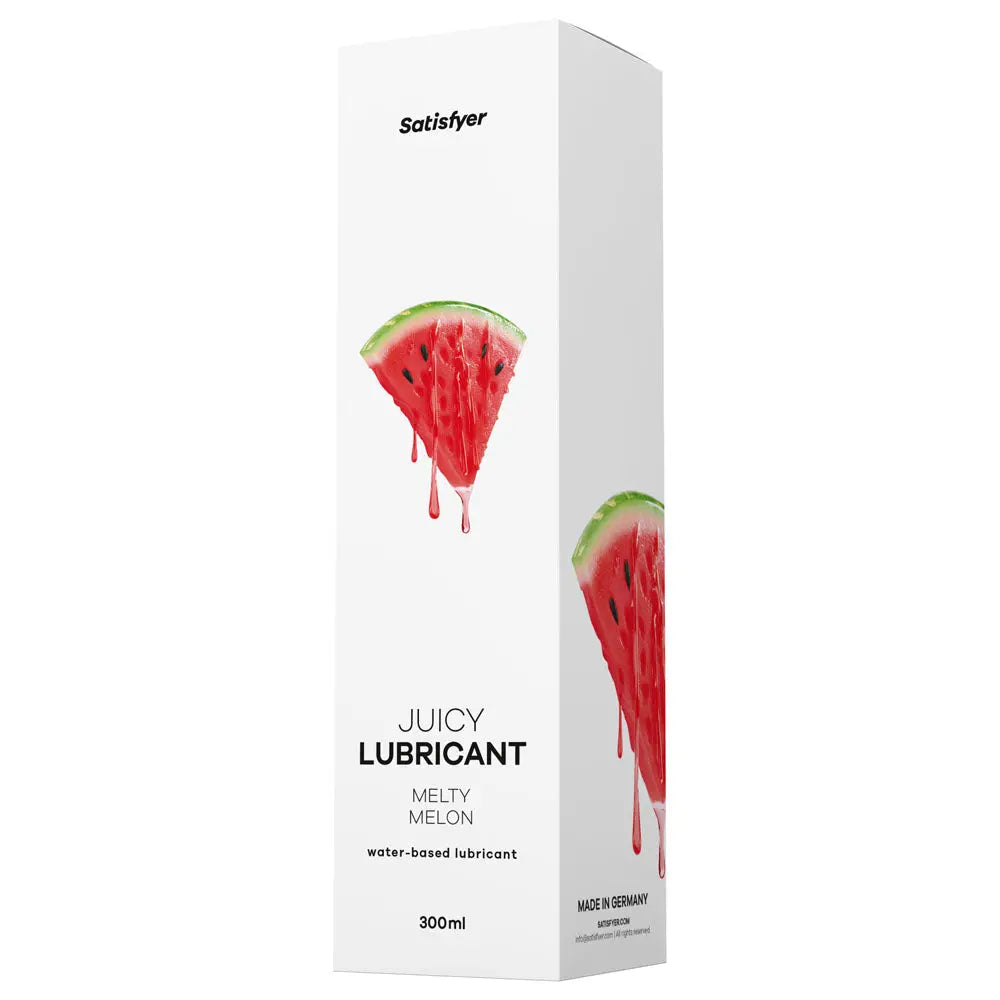 Satisfyer Juicy Lubricant 300 ml Melty Melon - Watermelon Scented Water Based Lubricant - 300 ml Bottle Satisfyer Discreet Intimate Essentials.