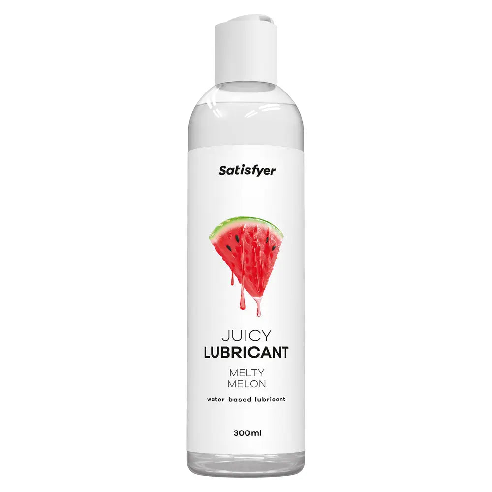 Satisfyer Juicy Lubricant 300 ml Melty Melon - Watermelon Scented Water Based Lubricant - 300 ml Bottle Satisfyer Discreet Intimate Essentials.