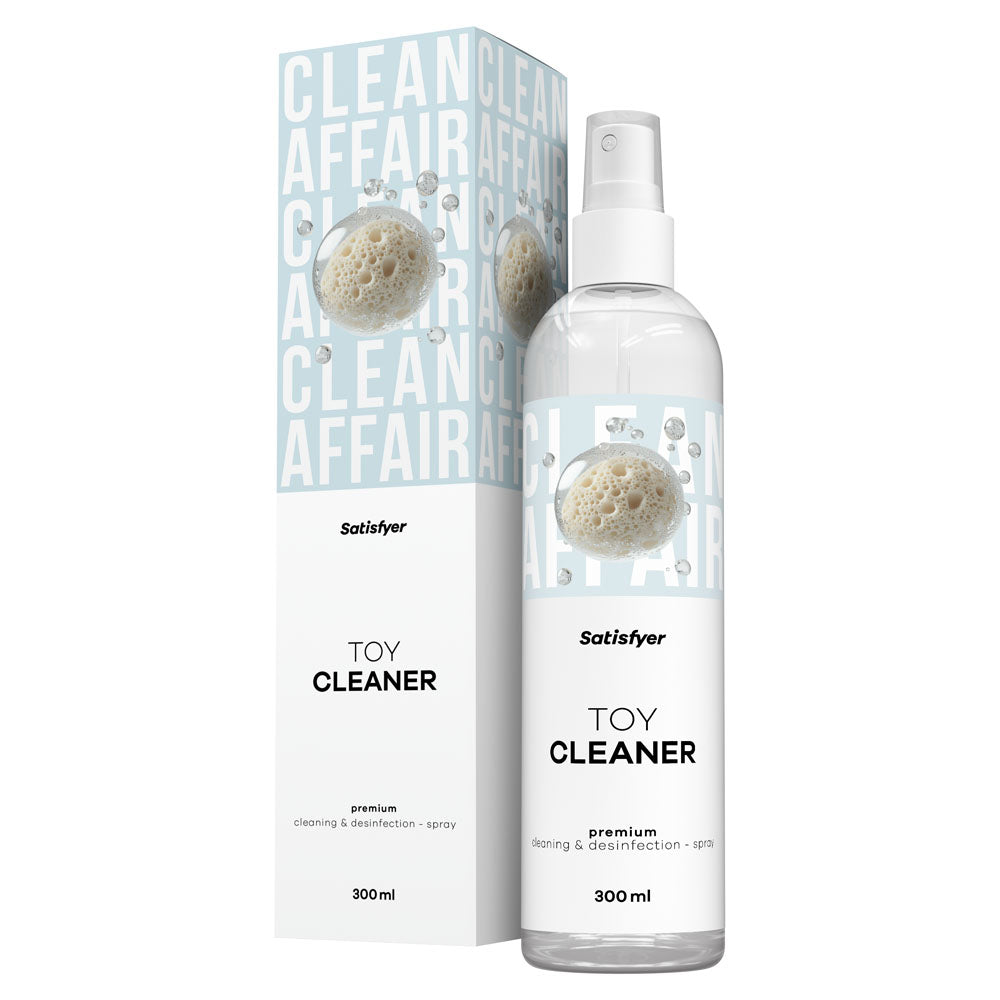 Satisfyer Toy Cleaner 300 ml - Misting Toy Cleaner - 300 ml Spray Bottle for intimate essentials and pleasure toys.
