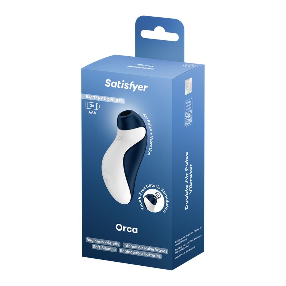 Satisfyer Orca - Battery Series - Navy  Air Pulse Clitoral Stimulator