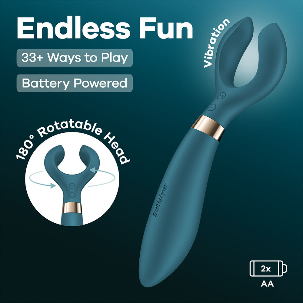 Satisfyer Endless Fun - Battery Series -  23.5 cm Stimulator with 180° rotatable head and 33 ways to play.