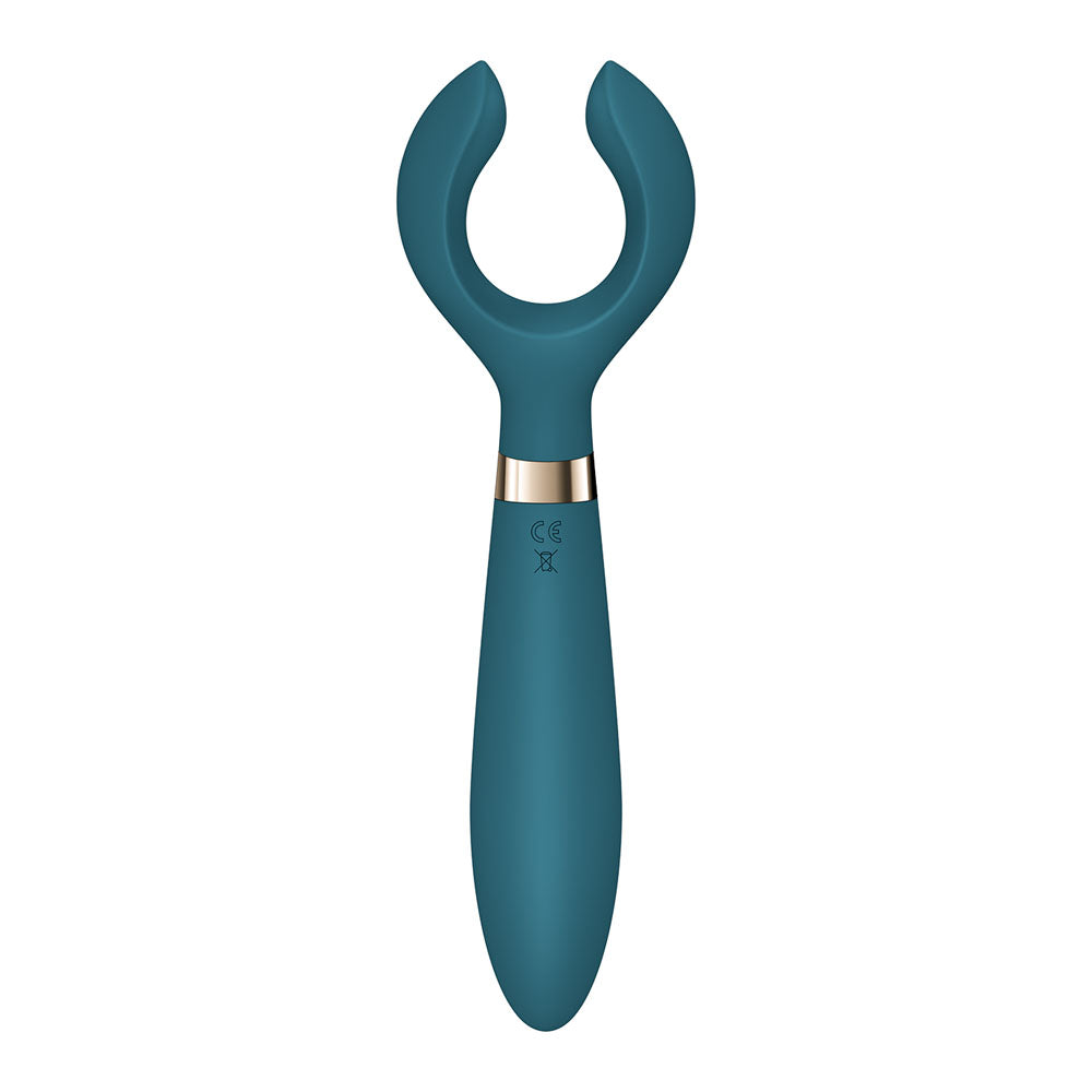 Satisfyer Endless Fun - Battery Series -  23.5 cm Stimulator in teal, designed for versatile pleasure and powerful vibrations.