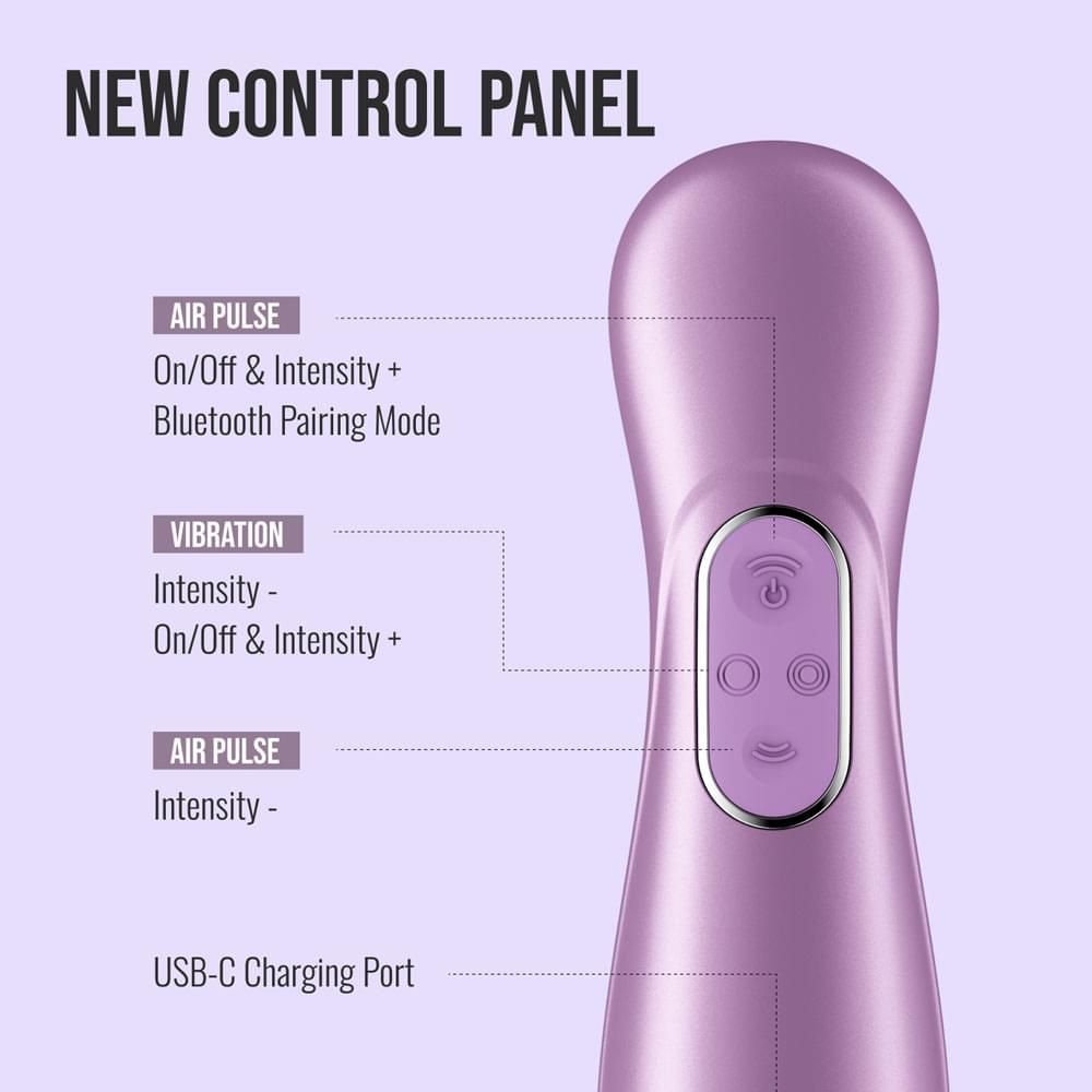 Satisfyer Pro 2 Generation 4 - Amethyst - Amethyst Touch-Free USB-C Rechargeable Clitoral Stimulator with App Control