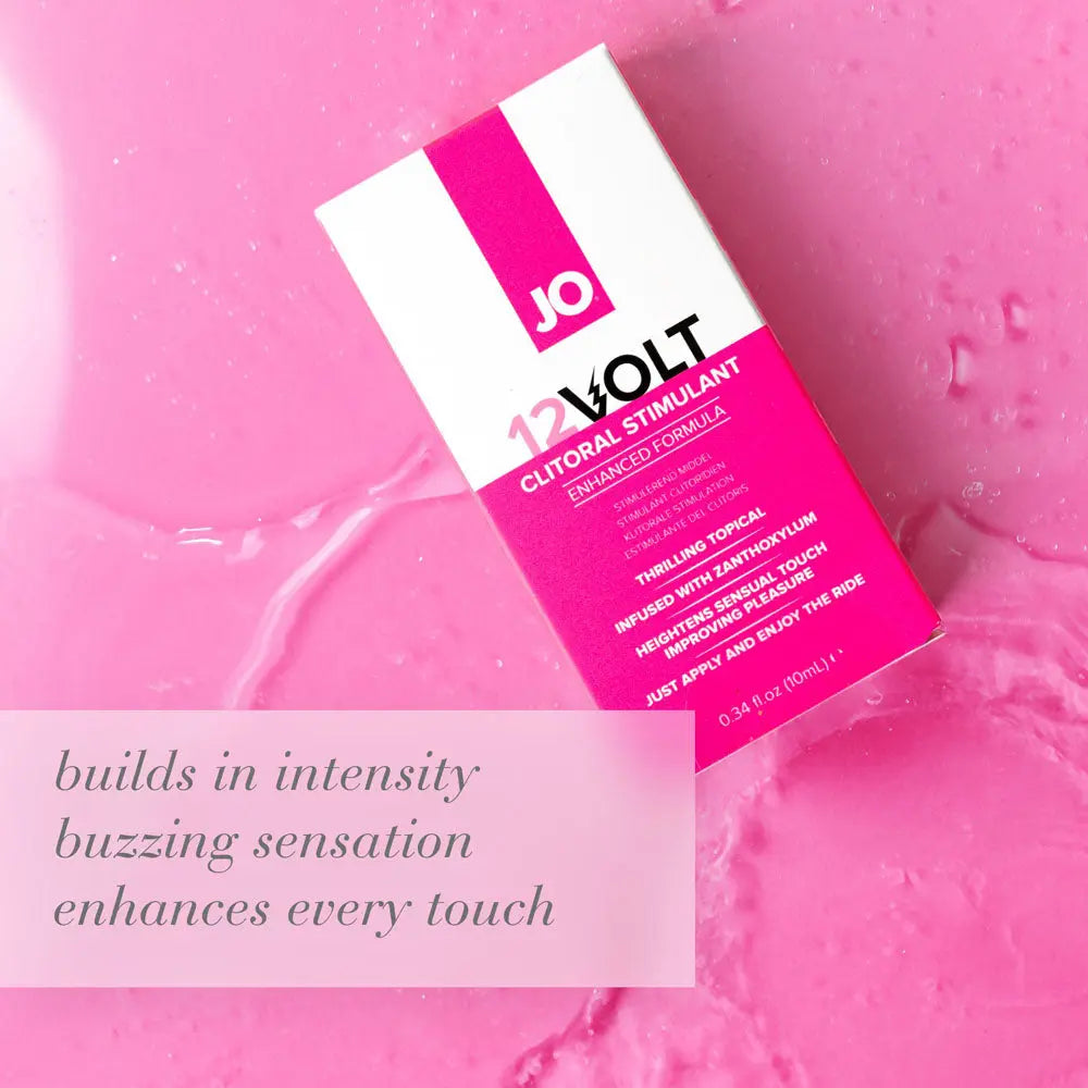 JO 12 Volt Clitoral Stimulant - 10 mL - Stimulating Gel for Women - 10 ml Tube JO Discreet Intimate Essentials.