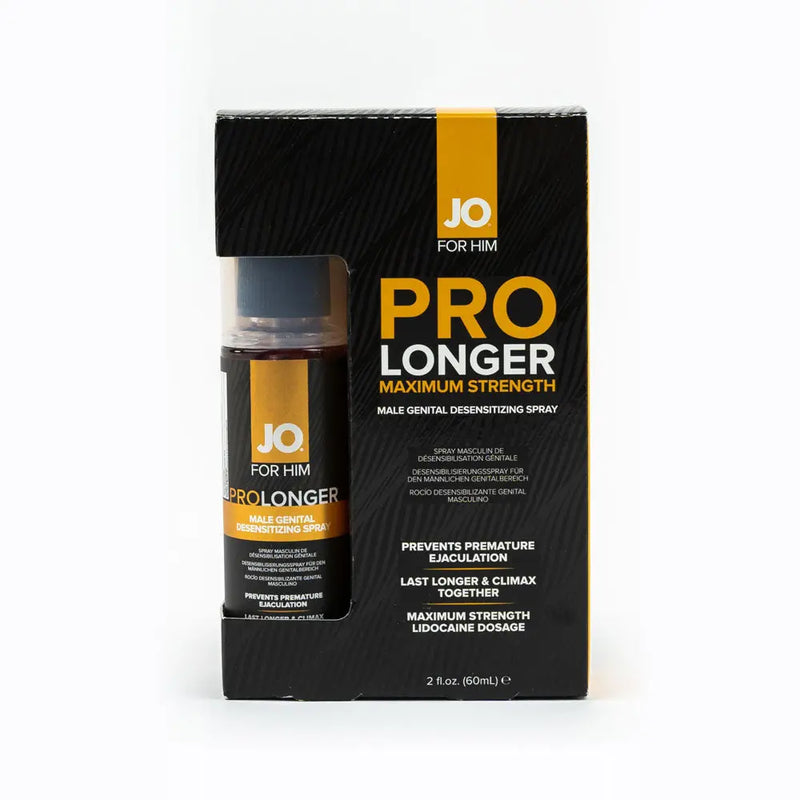 Affordable quality JO Prolonger Spray - 60 mL - Desensitising Spray for Men - 60 ml Spray Bottle  from JO by Discreet Intimate Essentials with Discreet Delivery 