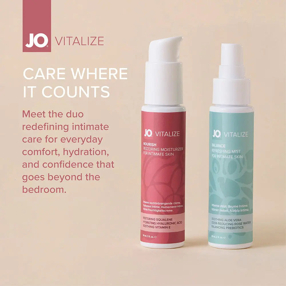 Affordable quality JO Vitalize - Nourish Restoring Moisturiser - 60 ml Bottle  from JO by Discreet Intimate Essentials with Discreet Delivery 