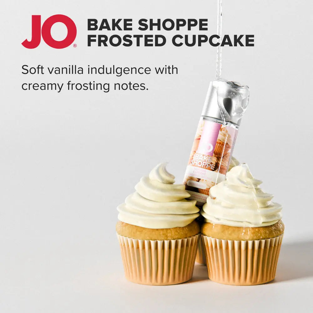 Affordable quality JO Bake Shoppe - Frosted Cupcake - Frosted Cupcake Flavoured Water Based Lubricant - 60 ml Bottle  from JO by Discreet Intimate Essentials with Discreet Delivery 