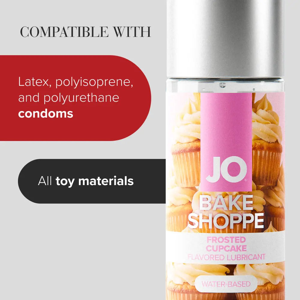 Affordable quality JO Bake Shoppe - Frosted Cupcake - Frosted Cupcake Flavoured Water Based Lubricant - 60 ml Bottle  from JO by Discreet Intimate Essentials with Discreet Delivery 