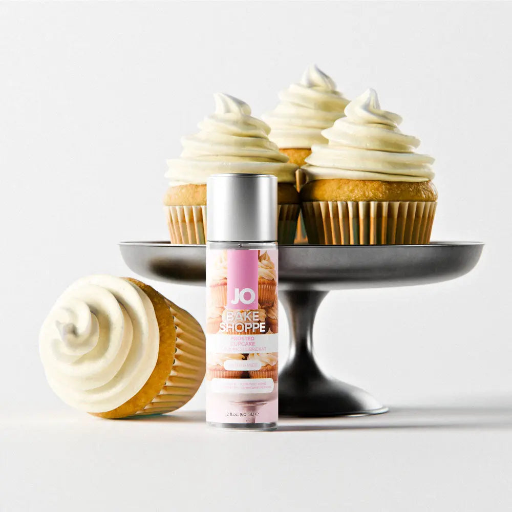 Affordable quality JO Bake Shoppe - Frosted Cupcake - Frosted Cupcake Flavoured Water Based Lubricant - 60 ml Bottle  from JO by Discreet Intimate Essentials with Discreet Delivery 