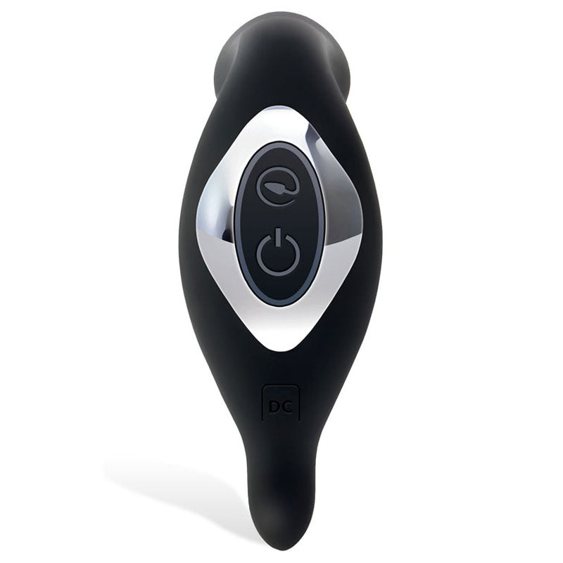 Adam & Eve 3-Point Prostate Massager -  USB Rechargable Vibrating Prostate Massager with user-friendly control buttons.