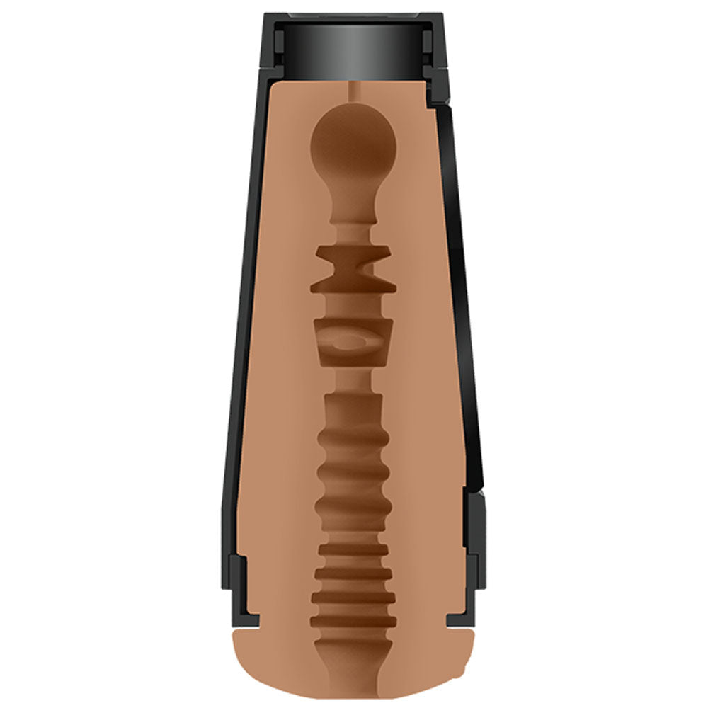 Main Squeeze - Alexis Tae - Vagina Stroker showcasing its lifelike ULTRASKYN texture and hard outer case.