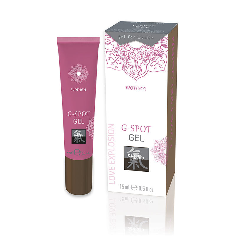 SHIATSU G-Spot Gel - Stimulation Gel for Women - 15 ml in a stylish tube and box, enhancing female pleasure.