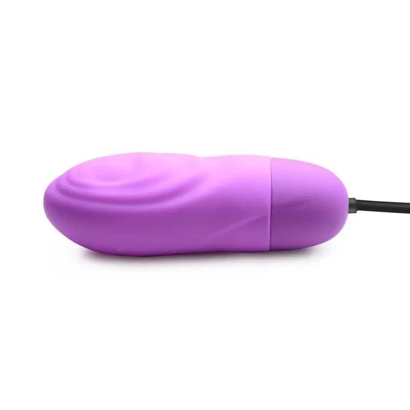 7X Pulsing Rechargeable Bullet Purple Bang Discreet Intimate Essentials.