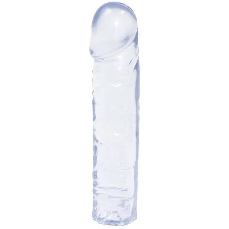 8 in Classic Dong Clear Crystal Jellies Discreet Intimate Essentials.