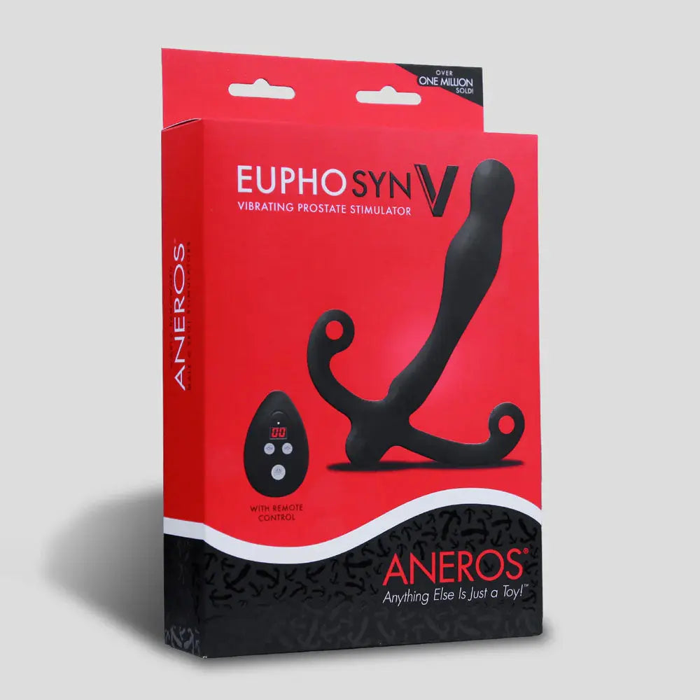 Aneros Eupho Syn V -  USB Rechargeable Vibrating Prostate Massager with Remote Aneros Discreet Intimate Essentials.