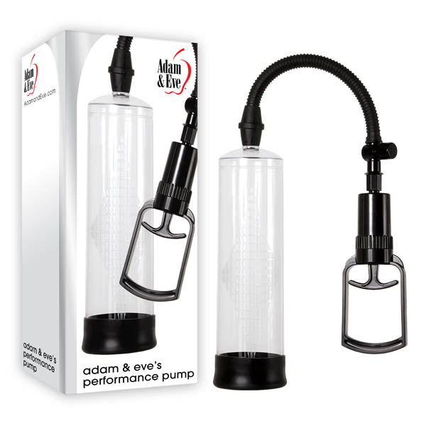 Adam & Eve Starter Penis Pump -  Penis Pump: clear performance pump with manual pull handle for enhanced erections.