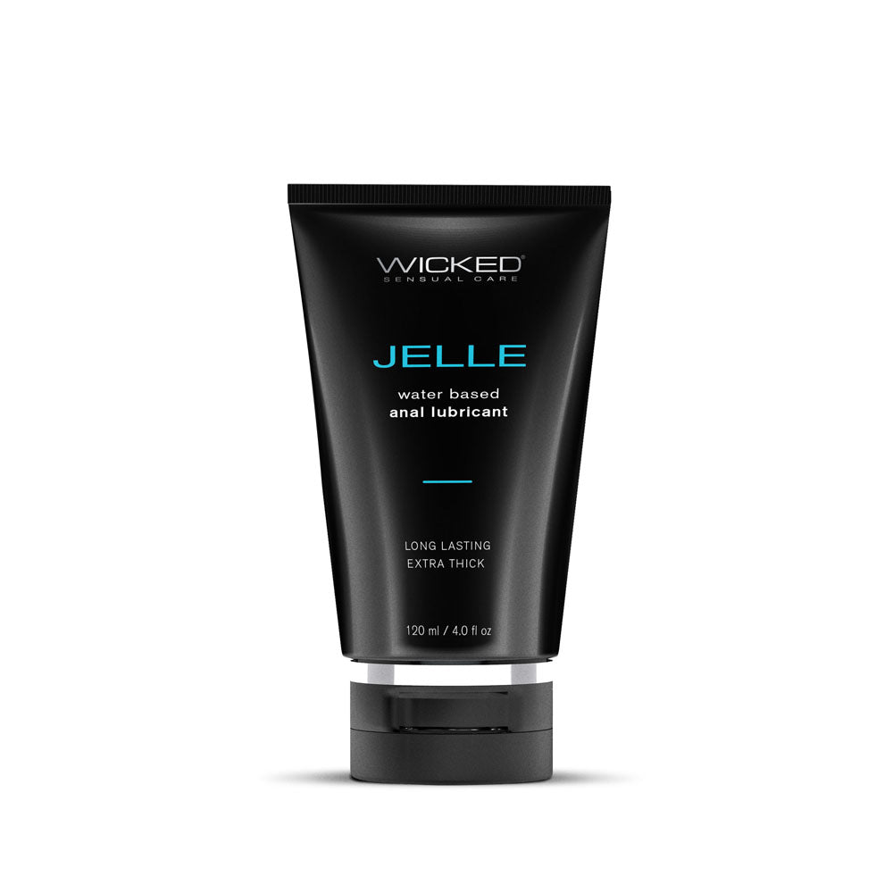 Wicked Jelle - Water Based Anal Lubricant - 120 ml (4 oz) Bottle for optimal anal play.