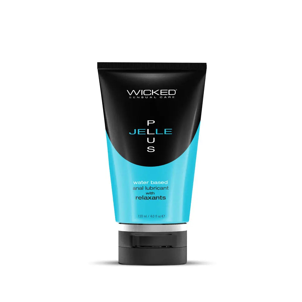 Wicked Jelle Plus - Relaxing Water Based Anal Lubricant - 120 ml Bottle Wicked Discreet Intimate Essentials.
