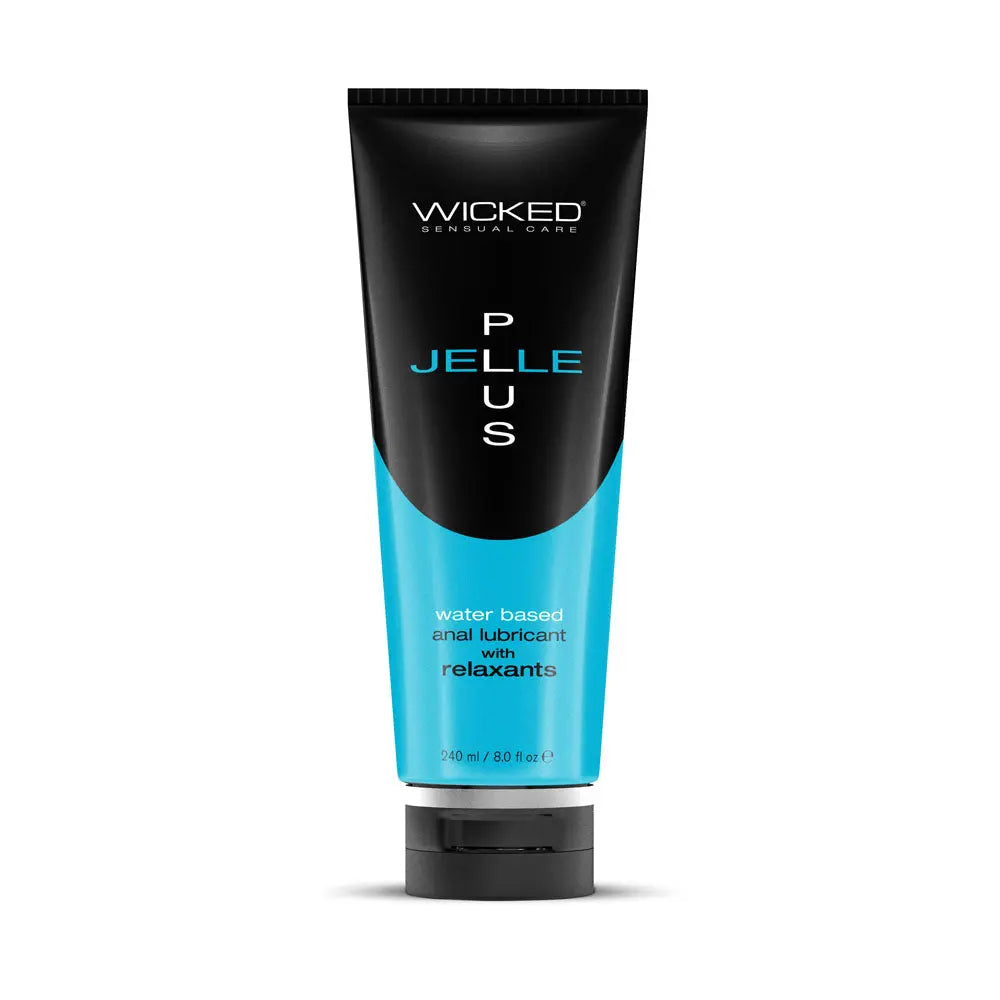 Wicked Jelle Plus - Relaxing Water Based Anal Lubricant - 240 ml Bottle Wicked Discreet Intimate Essentials.