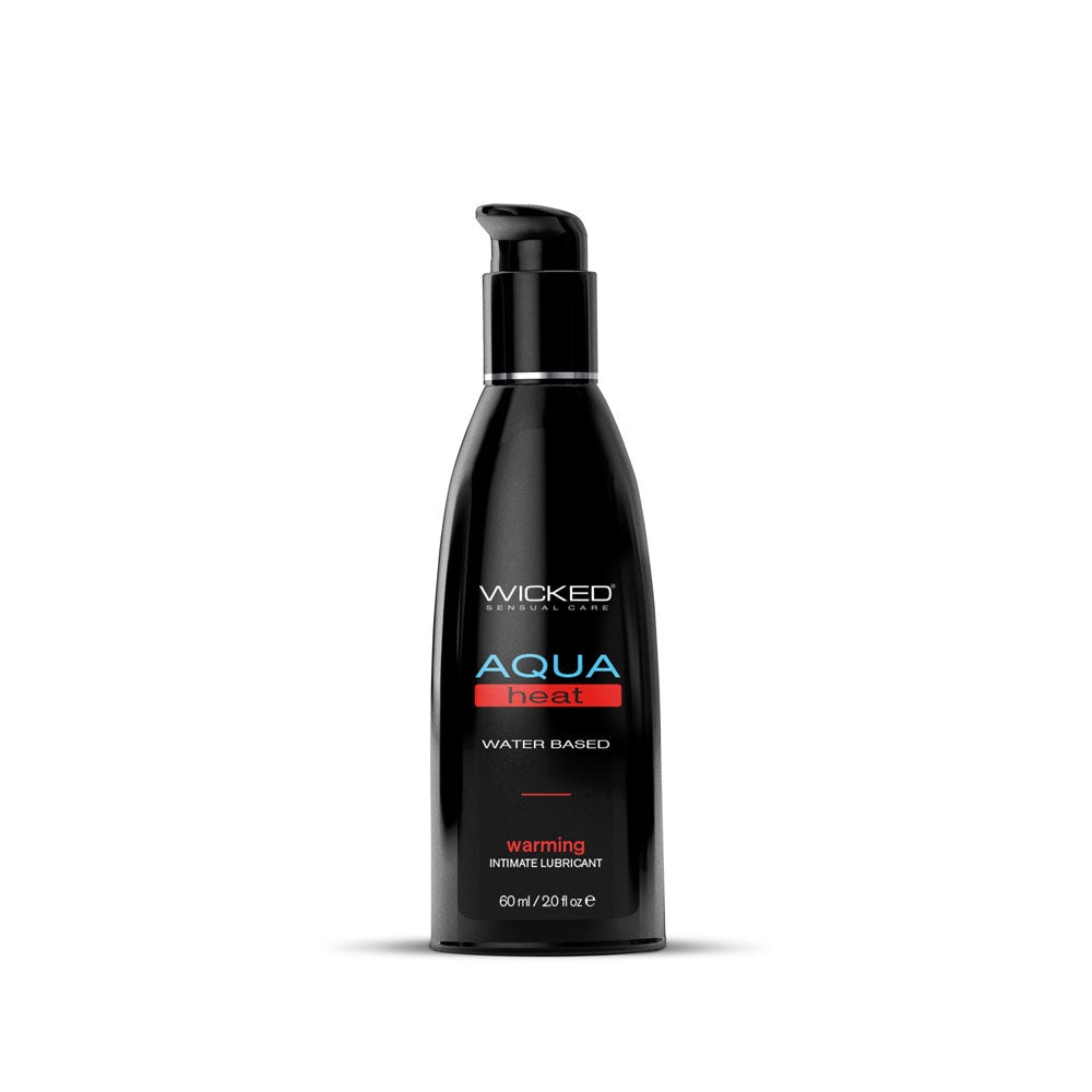 Wicked Aqua Heat - Warming Water Based Lubricant - 60 ml (2 oz) Bottle for intimate essentials and pleasure.