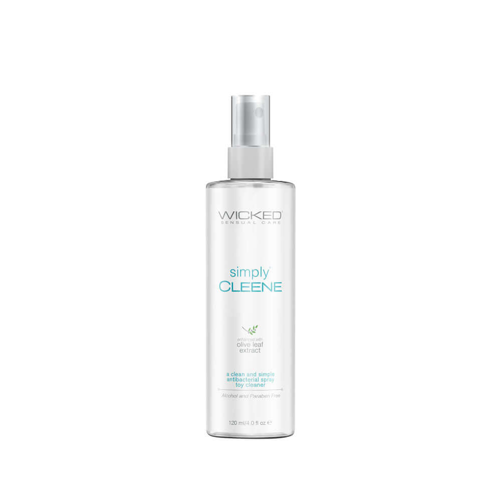 Wicked Simply Cleene - Unscented Antibacterial Toy Cleaner in a 120 ml spray bottle.