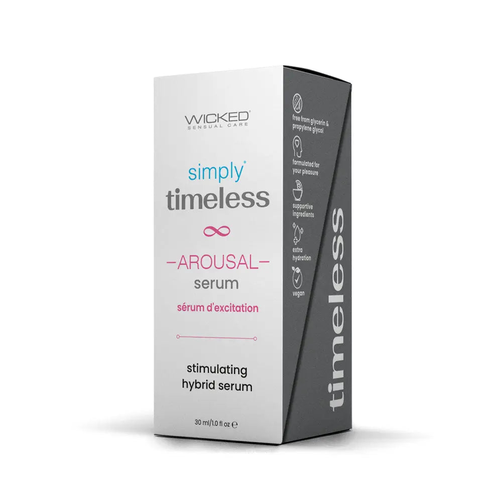 Affordable quality Wicked SIMPLY TIMELESS AROUSAL SERUM - Arousal Serum for Women - 30 ml  from Wicked by Discreet Intimate Essentials with Discreet Delivery 