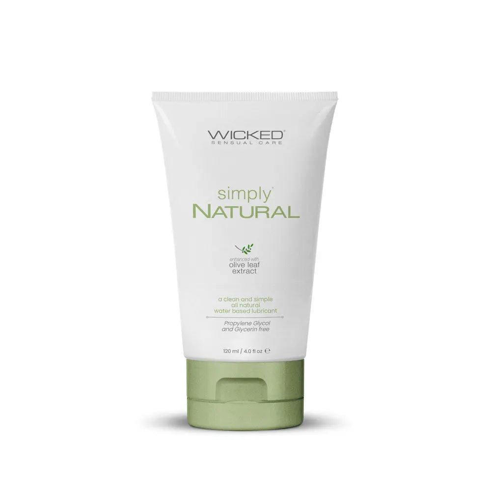 Affordable quality Wicked Simply Natural - Water Based Lubricant - 120 ml (4 oz) Bottle  from Wicked by Discreet Intimate Essentials with Discreet Delivery 
