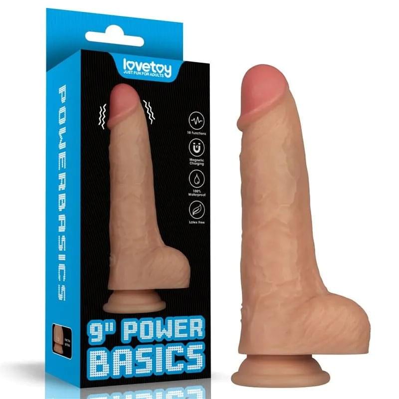 9in Vibrating USB Power Basics Cock Lovetoy Discreet Intimate Essentials.