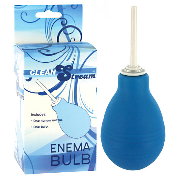 Cleanstream Enema Bulb - Douche with blue bulb and packaging, ideal for quick and easy intimate care.