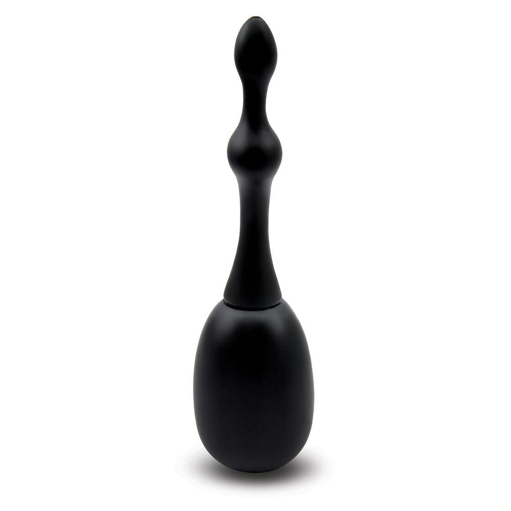 AquaClean Silicone 1-Way Valve Douche Set with Beaded Nozzle - 150 ml Capacity with Free Travel Douche Included.