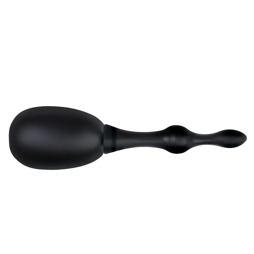 AquaClean Silicone 1-Way Valve Douche Set with Beaded Nozzle - 150 ml Capacity with Free Travel Douche Included.