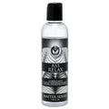 Master Series Ass Relax - Anal Desensitising Lubricant - 125 ml Bottle in a clear bottle with a black label.