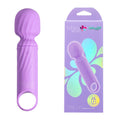 Maia DOLLY -  - 12.7 cm USB Rechargeable Massage Wand with lavender design and packaging.